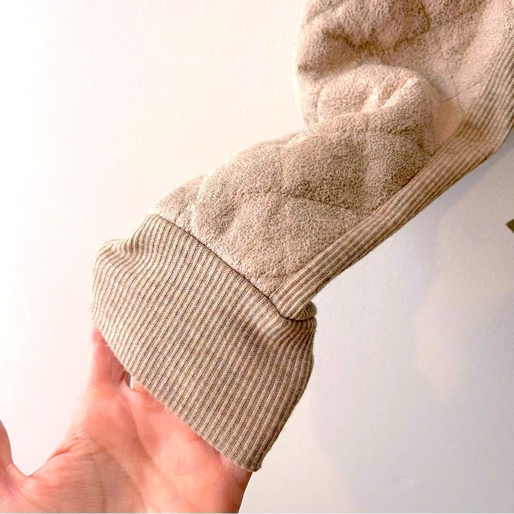 Vintage Miss Me Tan Suede Aviator Jacket Faux Shearling Collar Moto Style Small - Picture 5 of 9